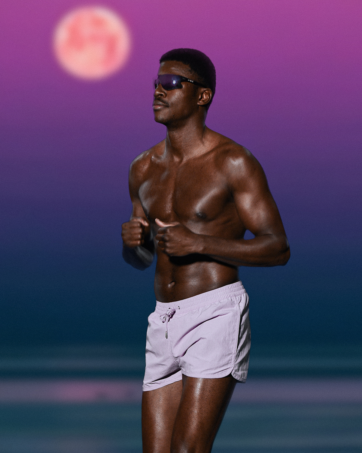 Elevated essentials-Men's Lilac Swim Shorts 