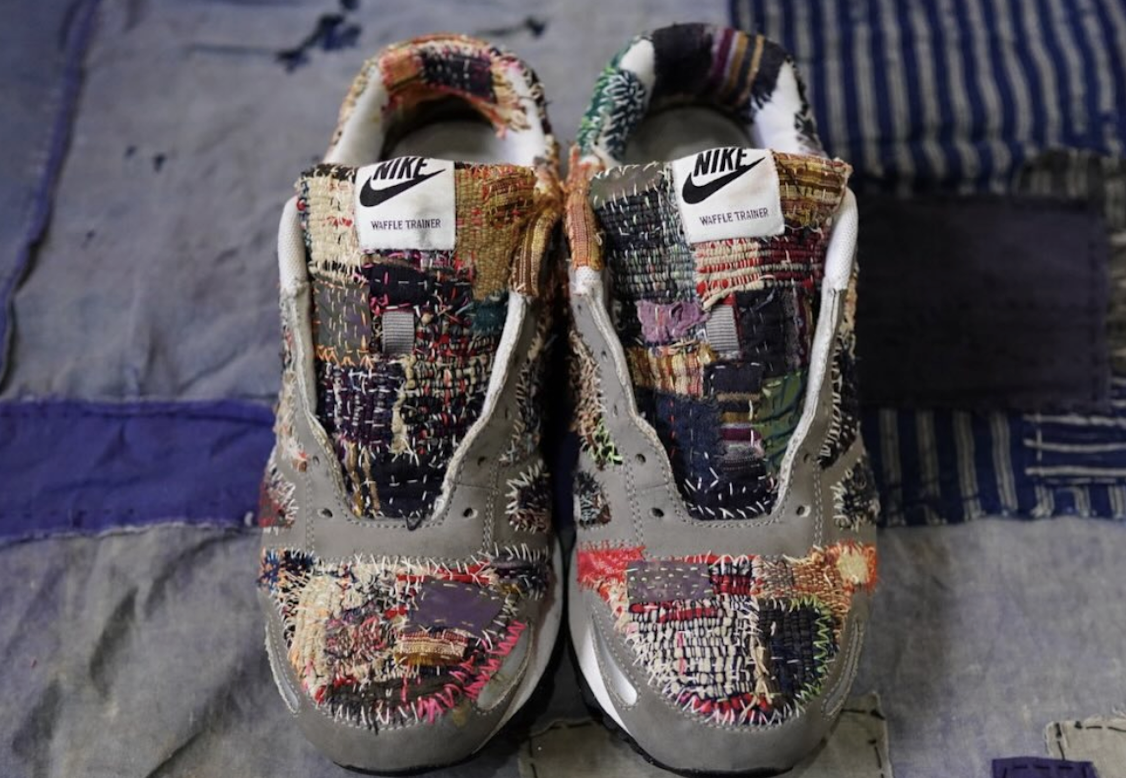 Bespoke Sashikosneaker Nike Air Waffle Trainers