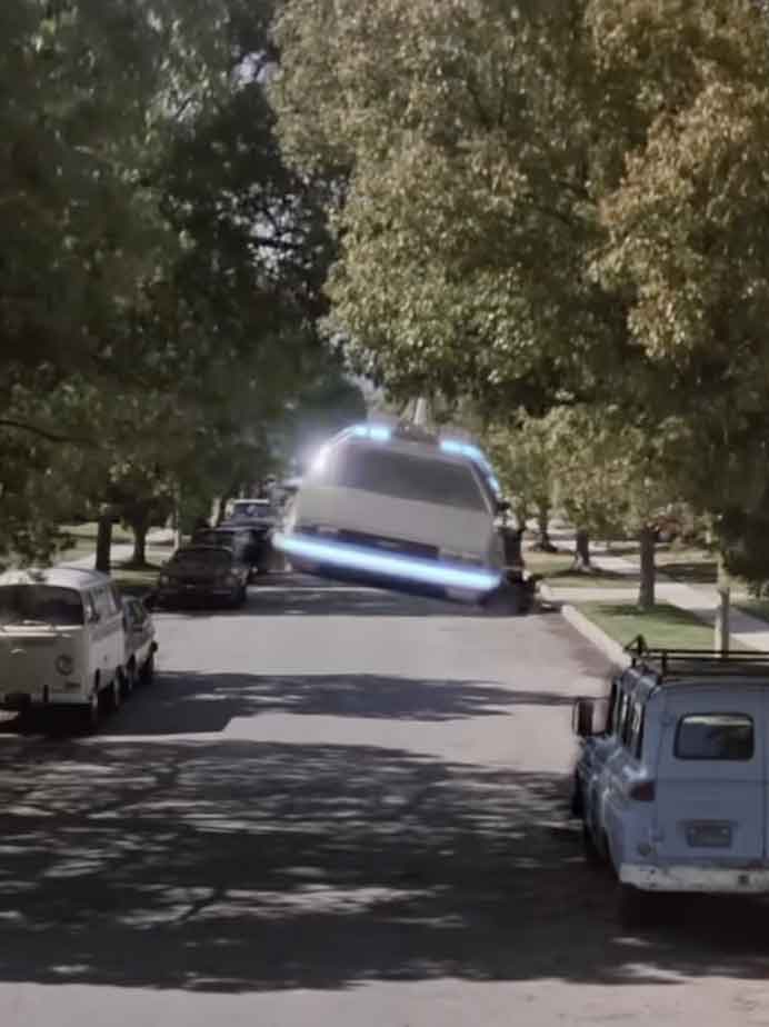 DeLorean time machine — Back to the Future