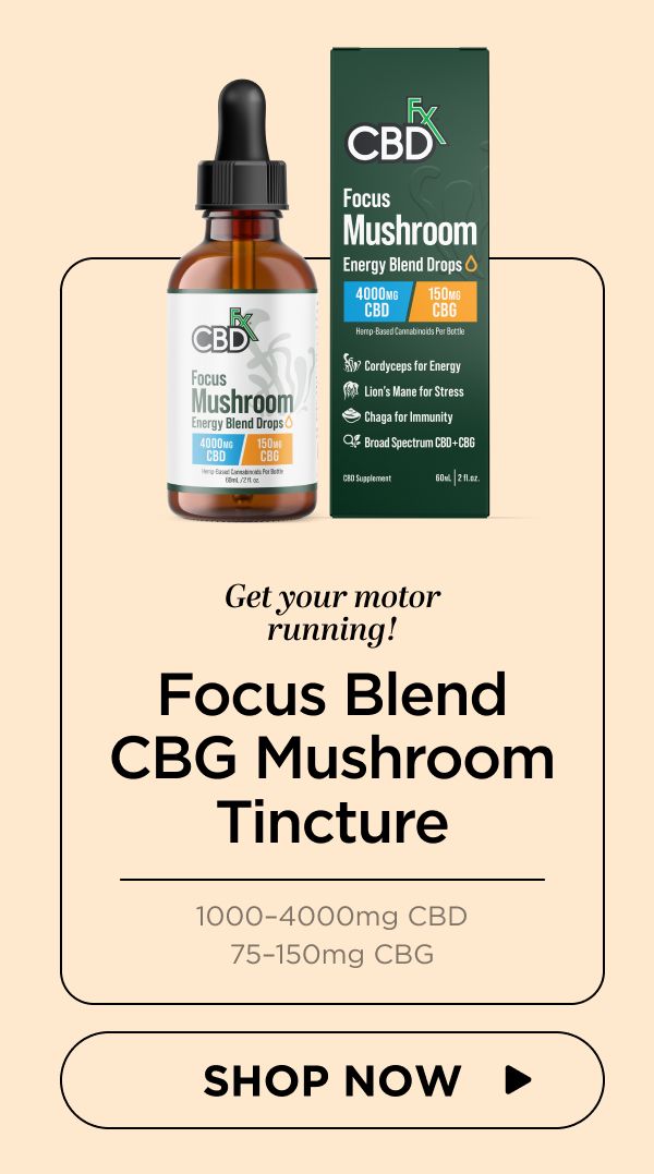 Focus Blend CBG Mushroom Tincture