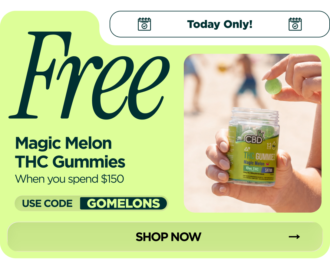 Get Magic Melon THC Gummies FREE When you spend $150 Use code GOMELONS