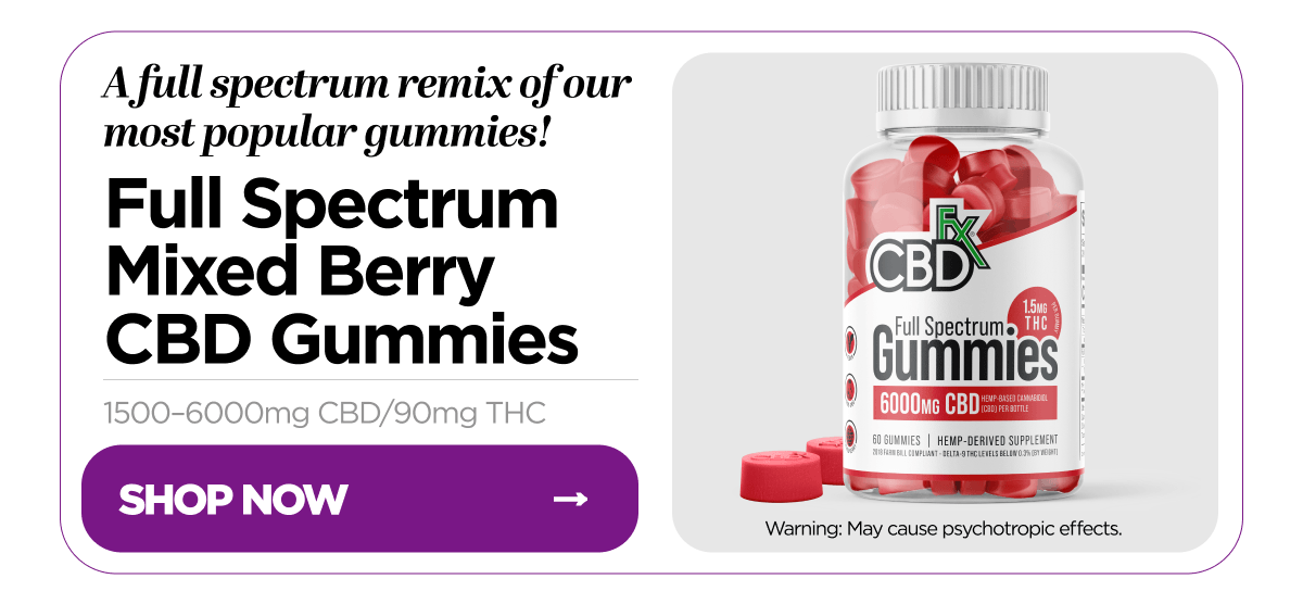 Full Sprectrum Mixed Berry CBD Gummies