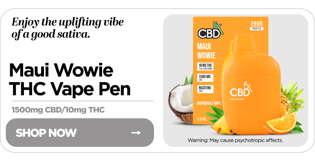 Delta-9 THC Vape Pen: Maui Wowie Sativa