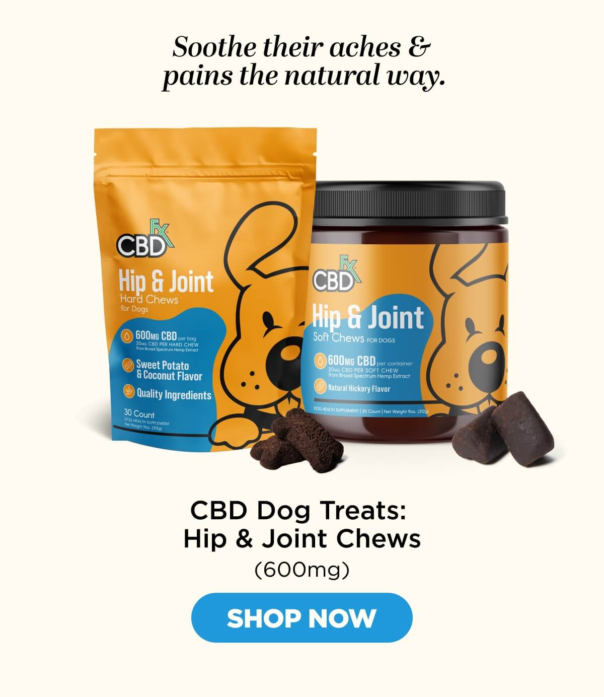 CBD Dog Treats: Hip & Joint Chews