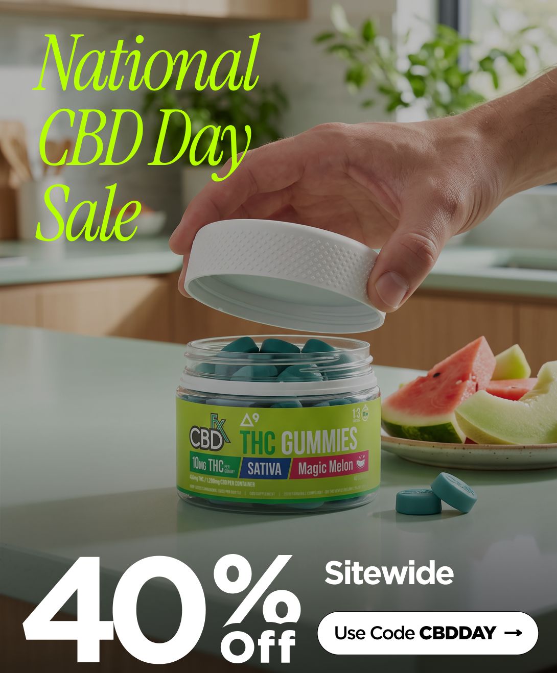 National CBD Day Sale 40% OFF Use code CBDDAY