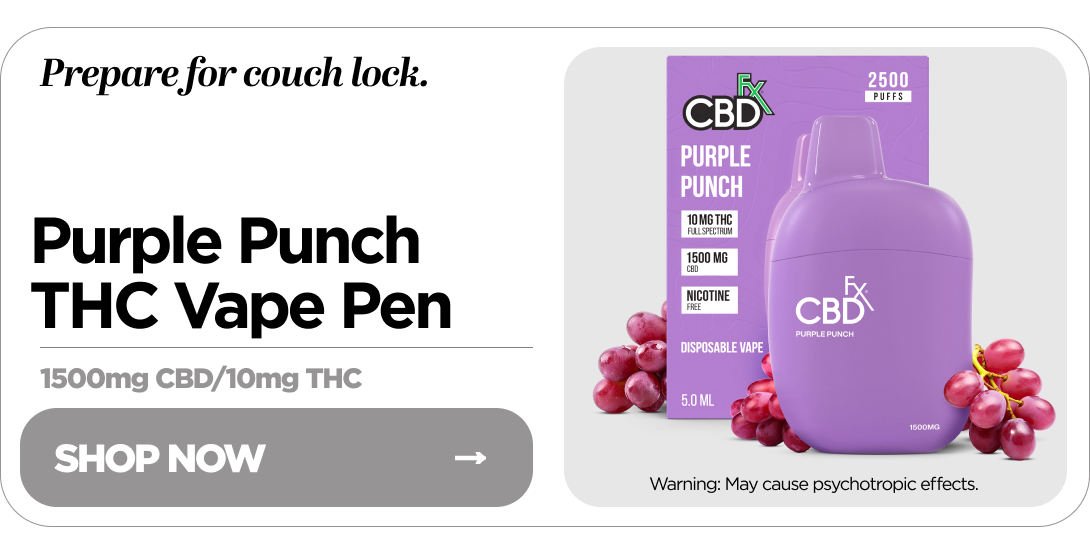 Delta-9 THC Vape Pen: Purple Punch