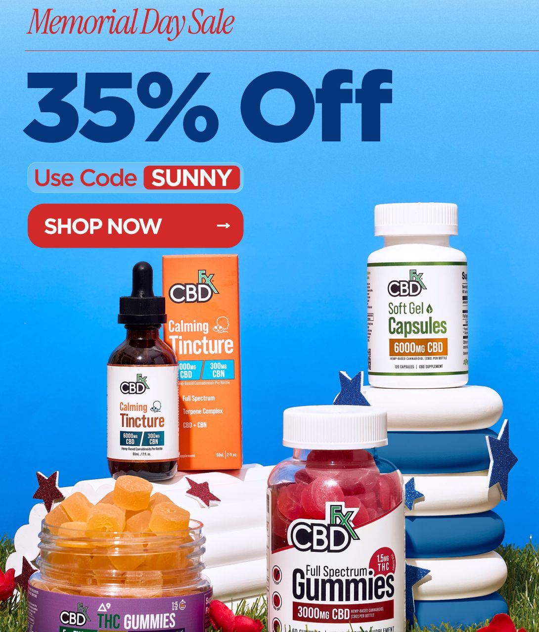 Memorial Day Sale 35% OFF  Use code SUNNY