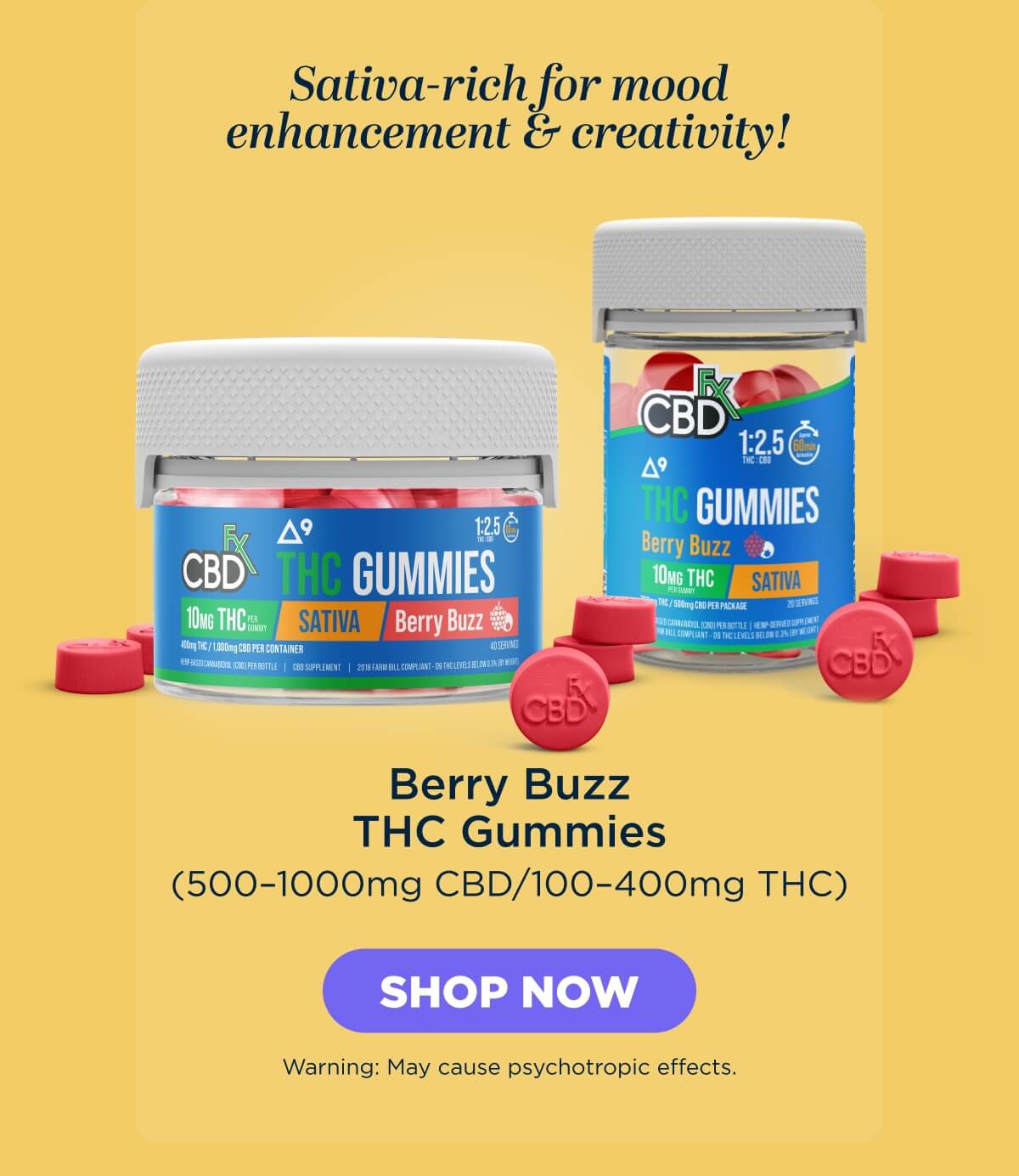 Berry Buzz THC Gummies