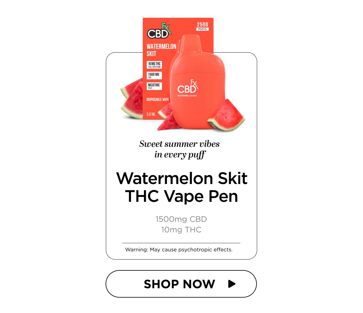 Watermelon Skit THC Vape Pen