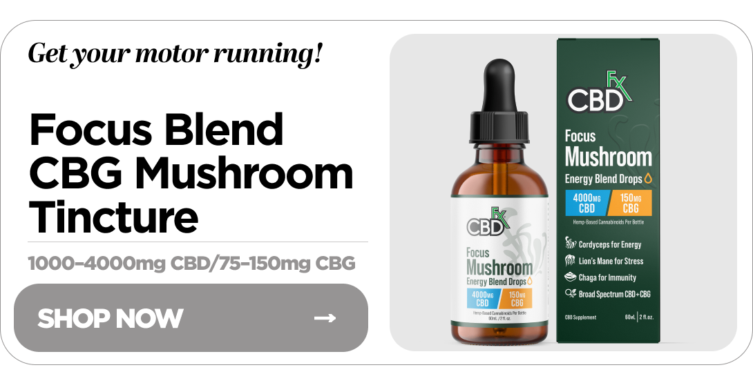 Focus Blend CBG Mushroom Tincture
