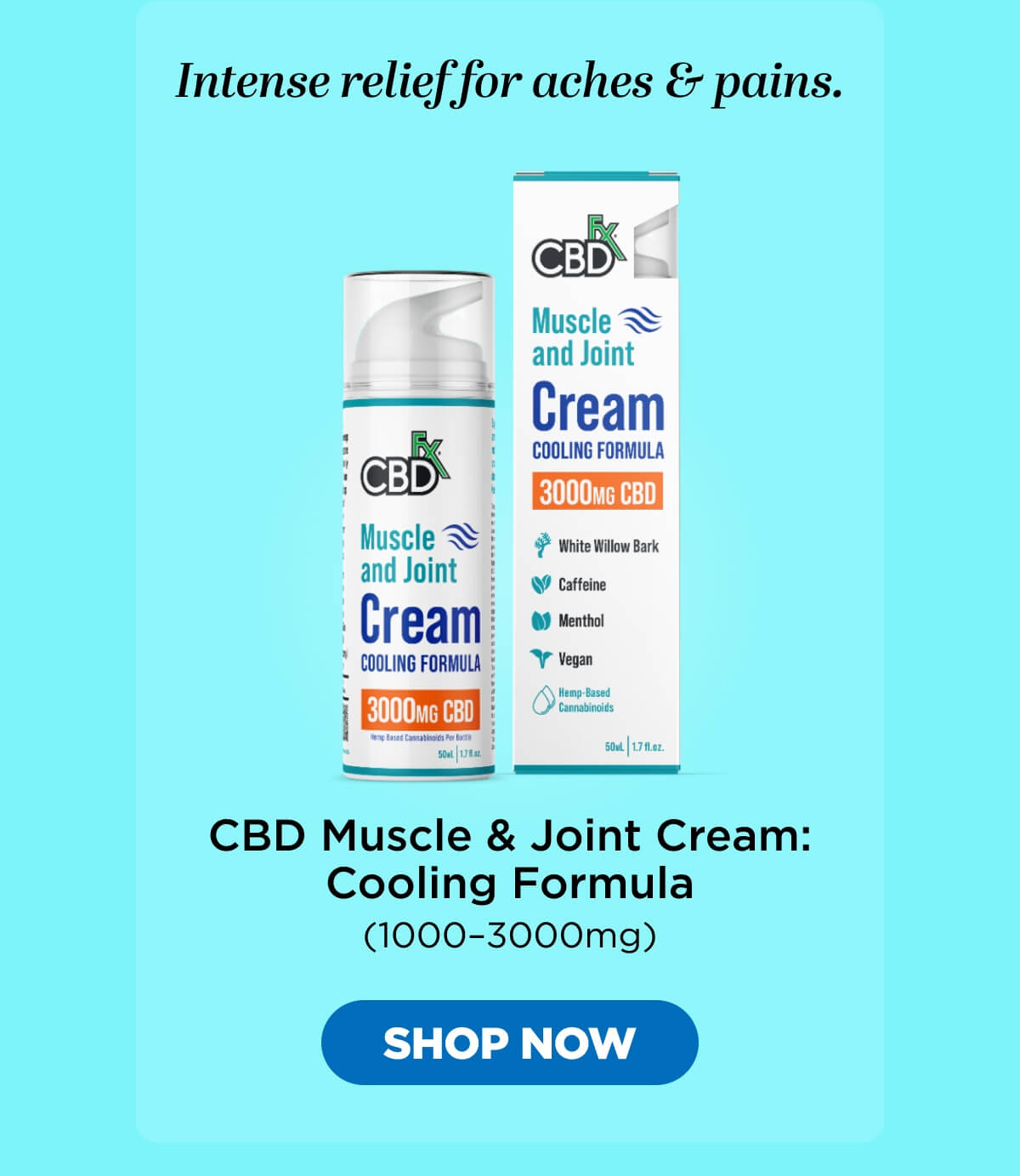 Muscle & Joint Cream: Cooling Formula