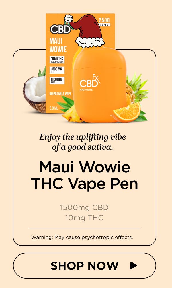 Delta-9 THC Vape Pen: Maui Wowie Sativa