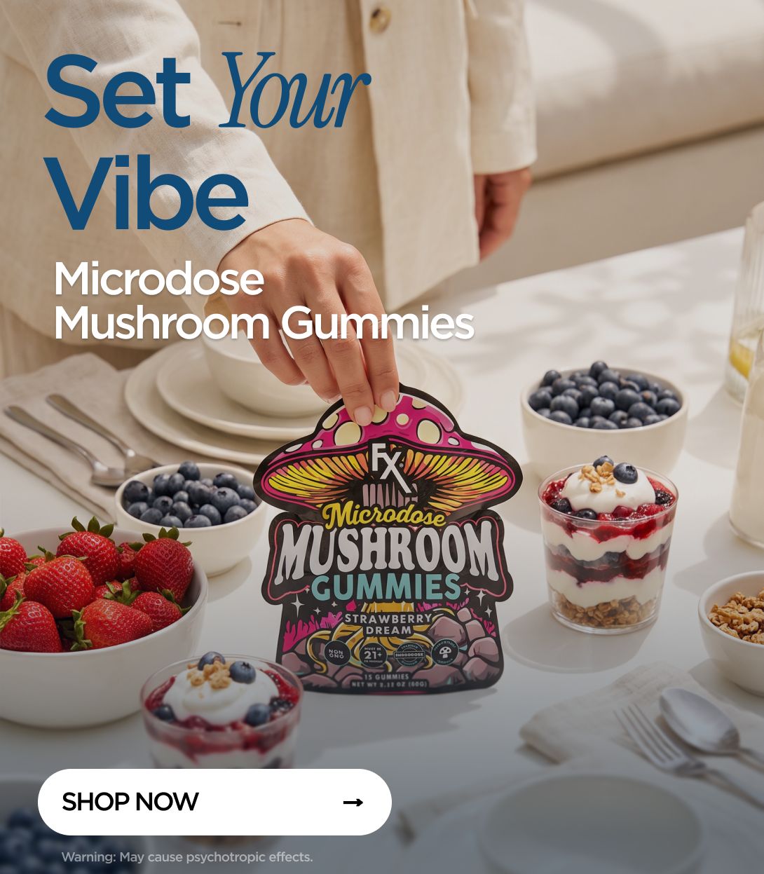 Set Your Vibe Microdose Mushroom Gummies