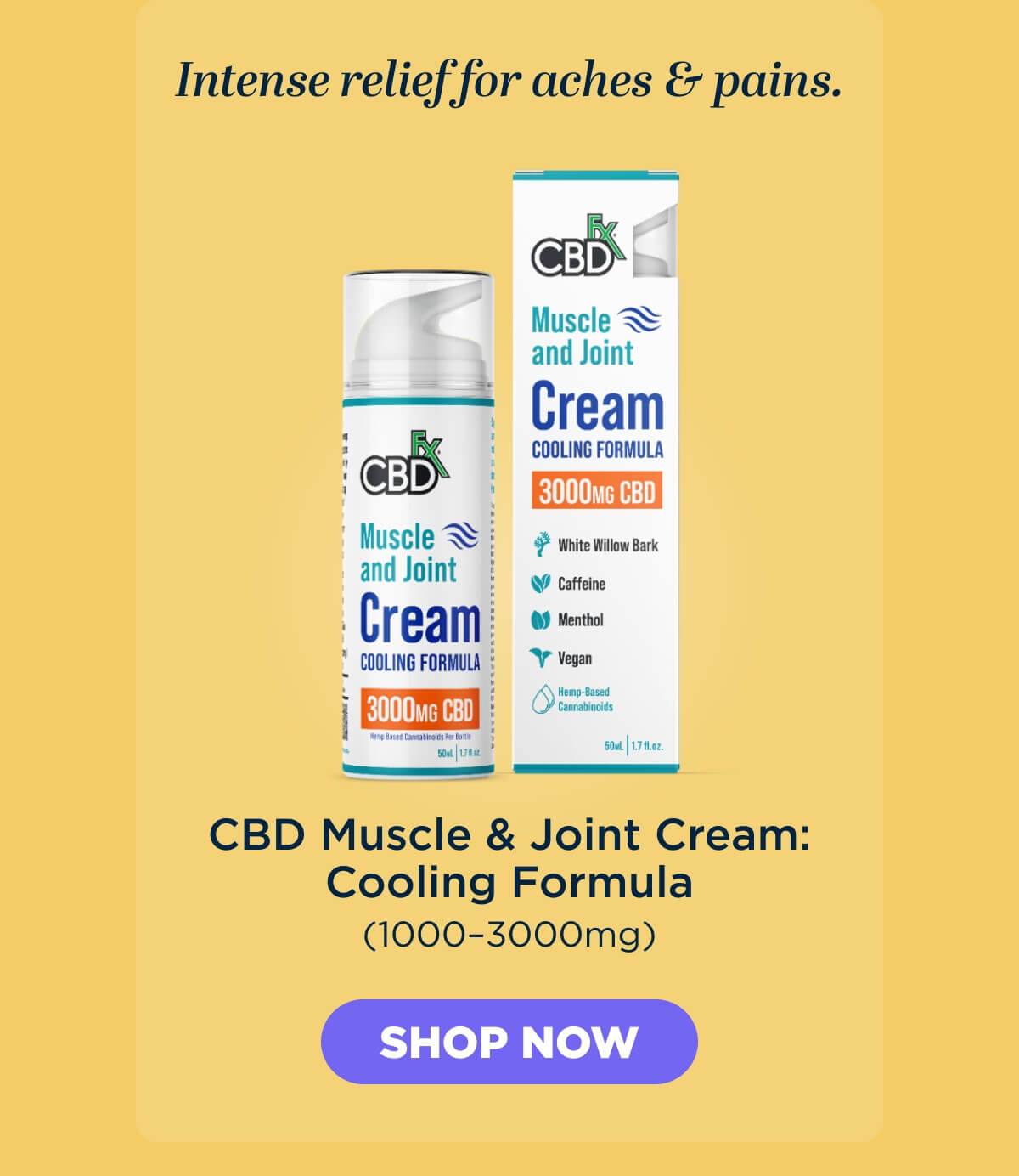 Muscle & Joint Cream: Cooling Formula