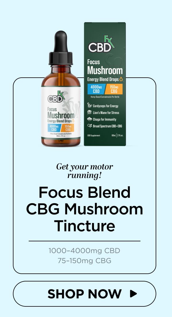 Focus Blend CBG Mushroom Tincture