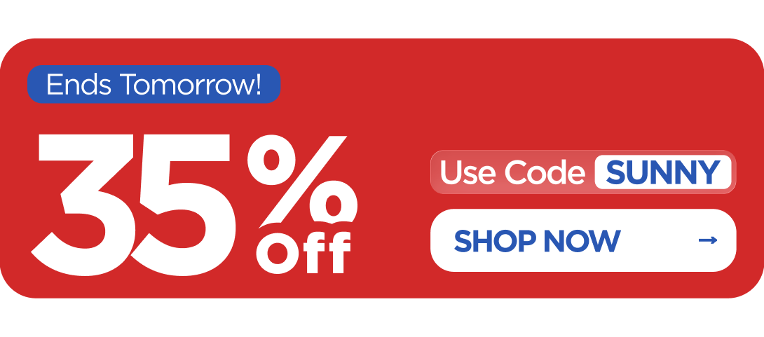 Memorial Day Sale 35% OFF  Use code SUNNY