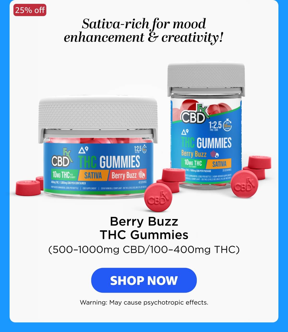Berry Buzz THC Gummies