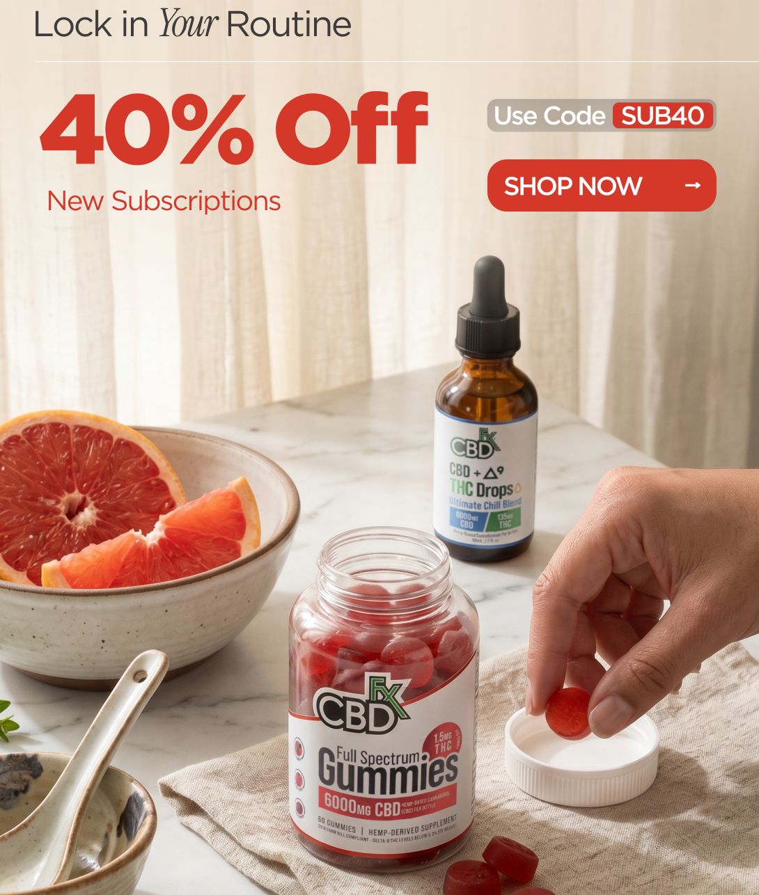 Lock In Your Routine 40% OFF  New Subscriptions Use code SUB40