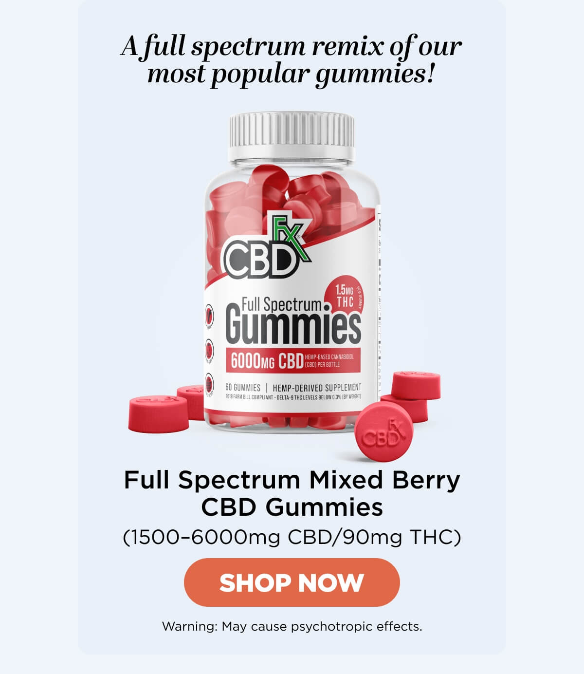 Full Spectrum Mixed Berry CBD Gummies