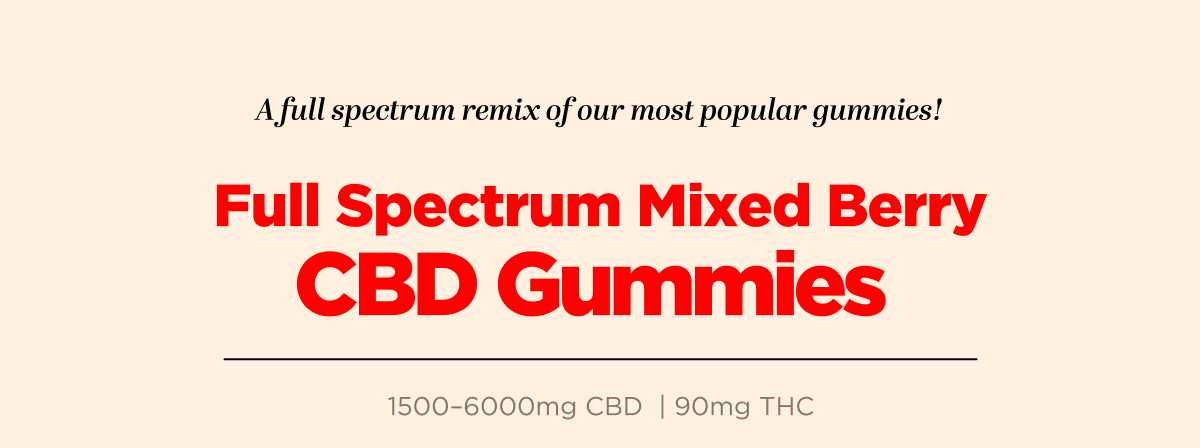 Full Spectrum Mixed Berry CBD Gummies