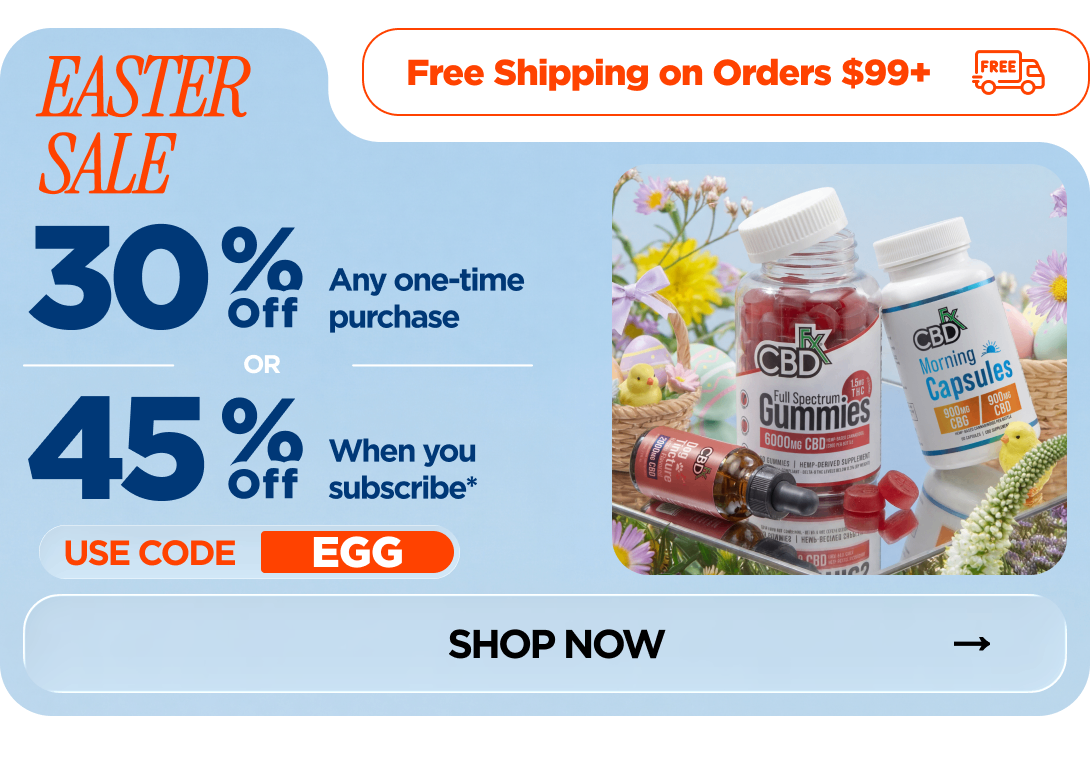 Easter Sale Get 30% OFF Any one-time purchase or Get 45% OFF When you subscribe* Use code EGG