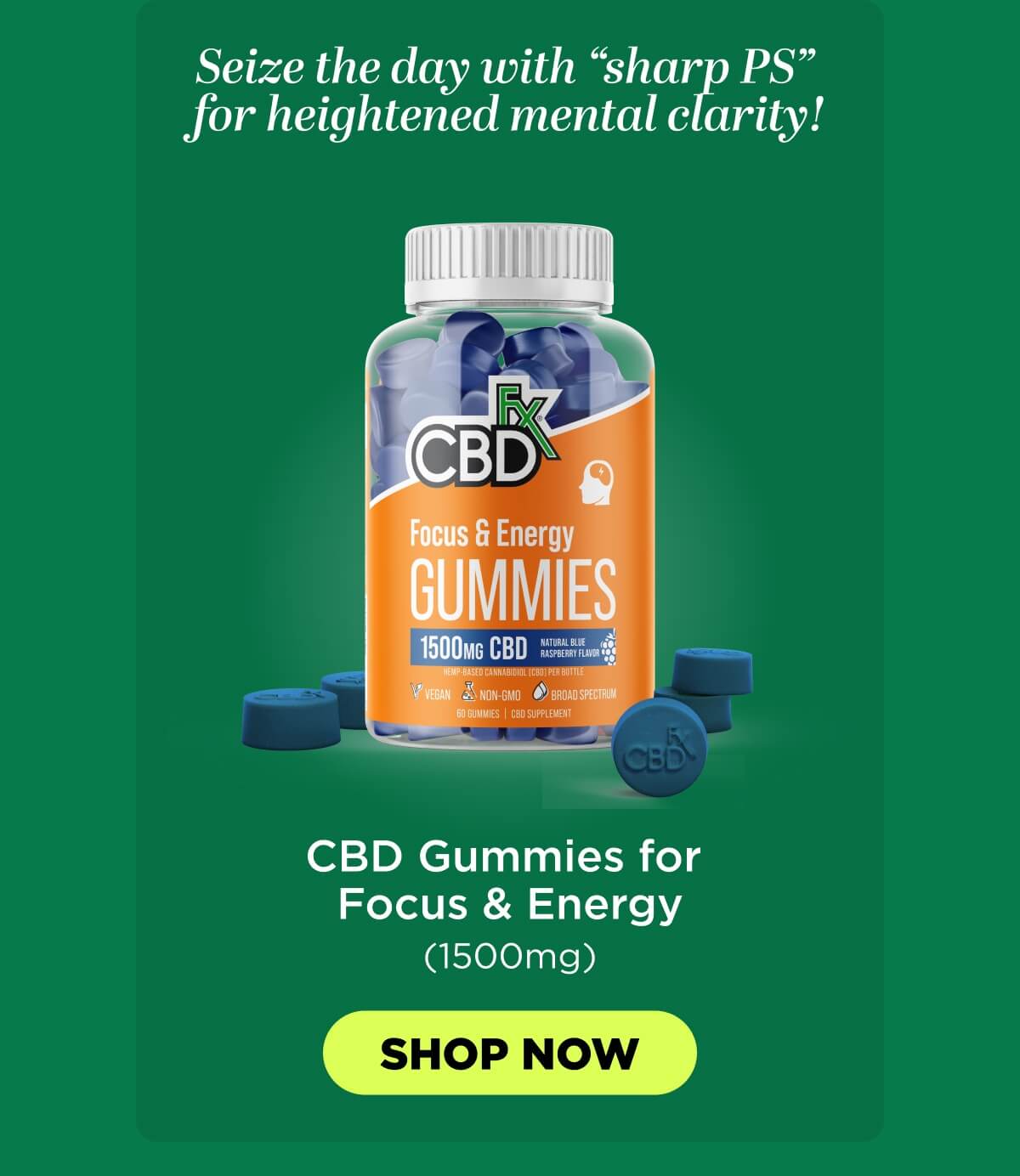 CBD Gummies for Focus & Energy