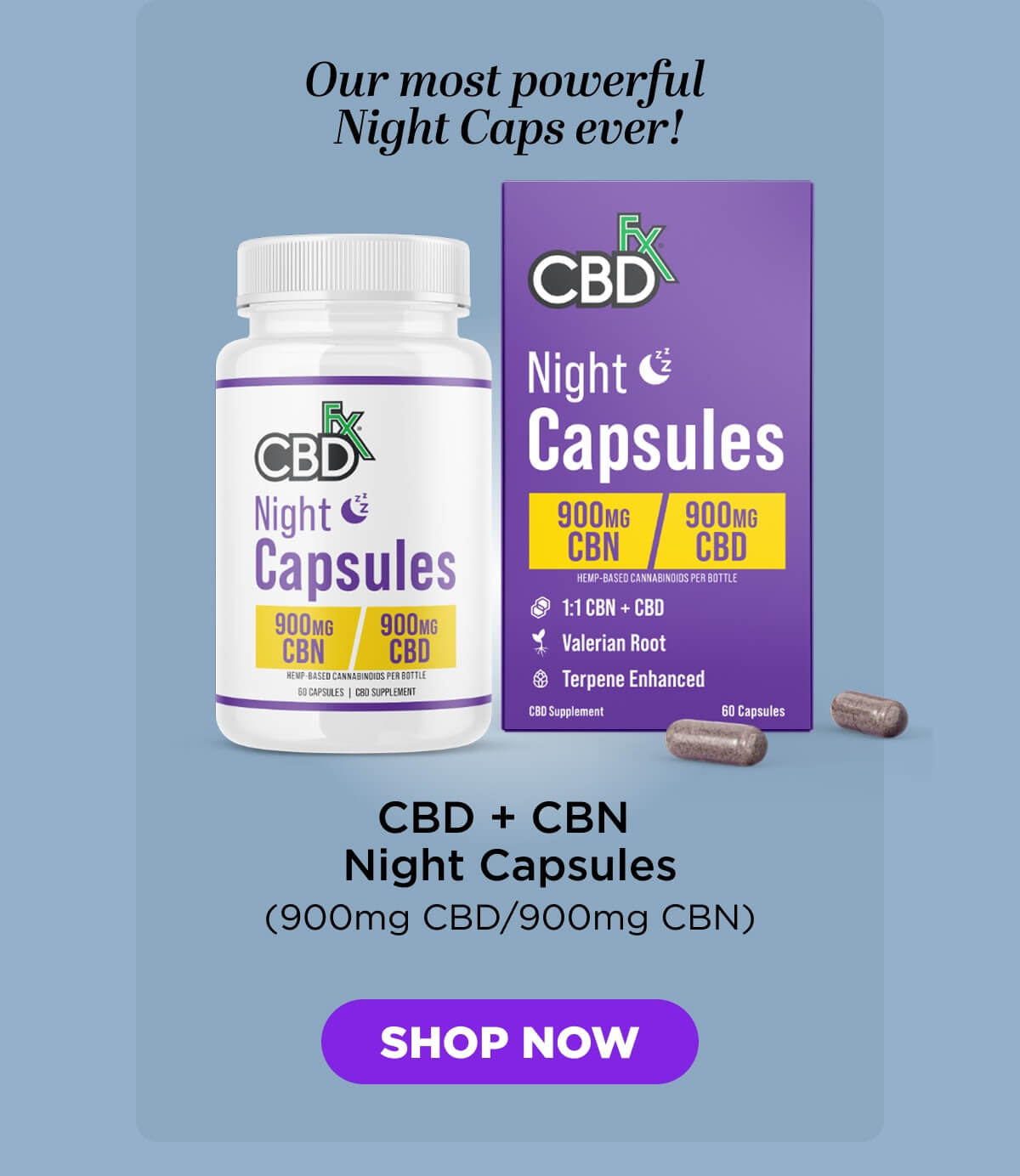CBD + CBN Night Capsules