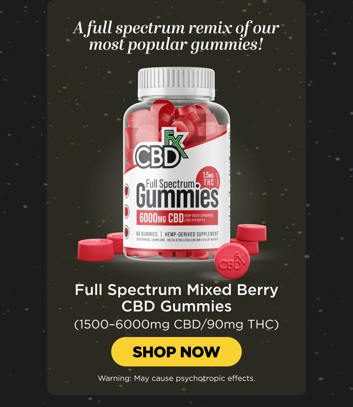 Full Spectrum Mixed Berry CBD Gummies