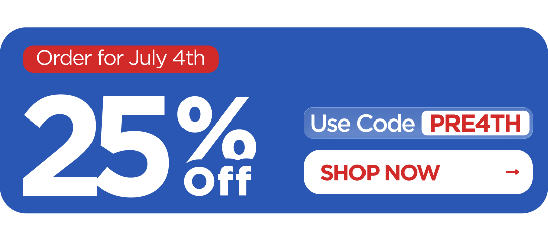 Order for July 4th 25% OFF  Use code PRE4TH