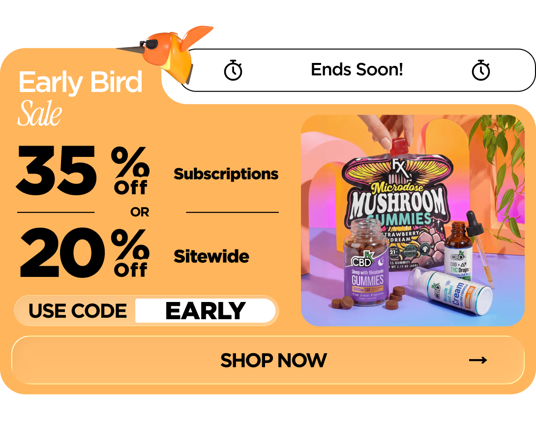 Early Bird Sale Get 20% OFF Sitewide or Get 35% OFF Subscriptions Use code EARLY