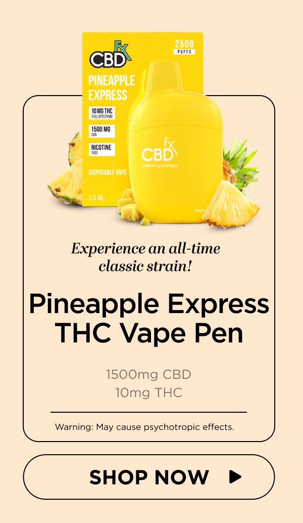 Delta-9 THC Vape Pen: Pineapple Express Hybrid