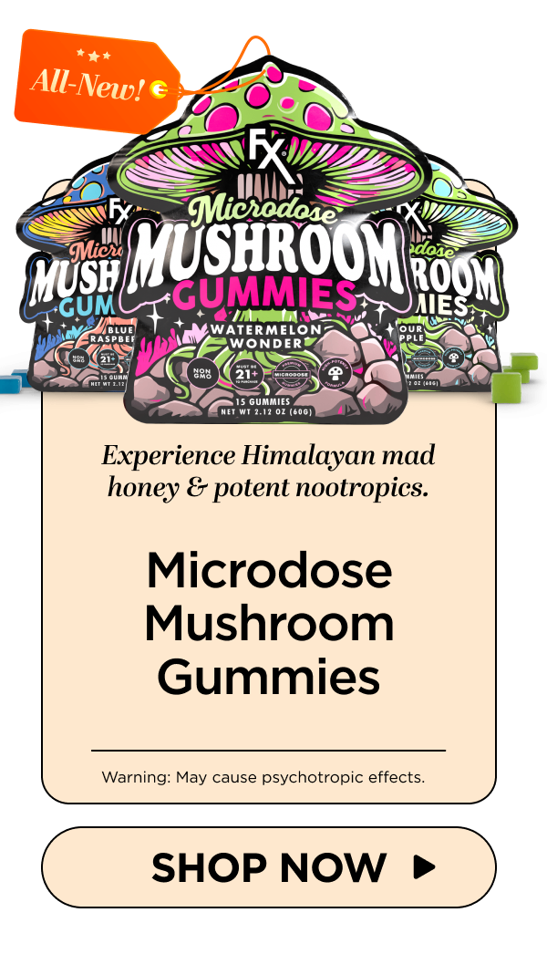 an image of a sign advertising mushroom gummies