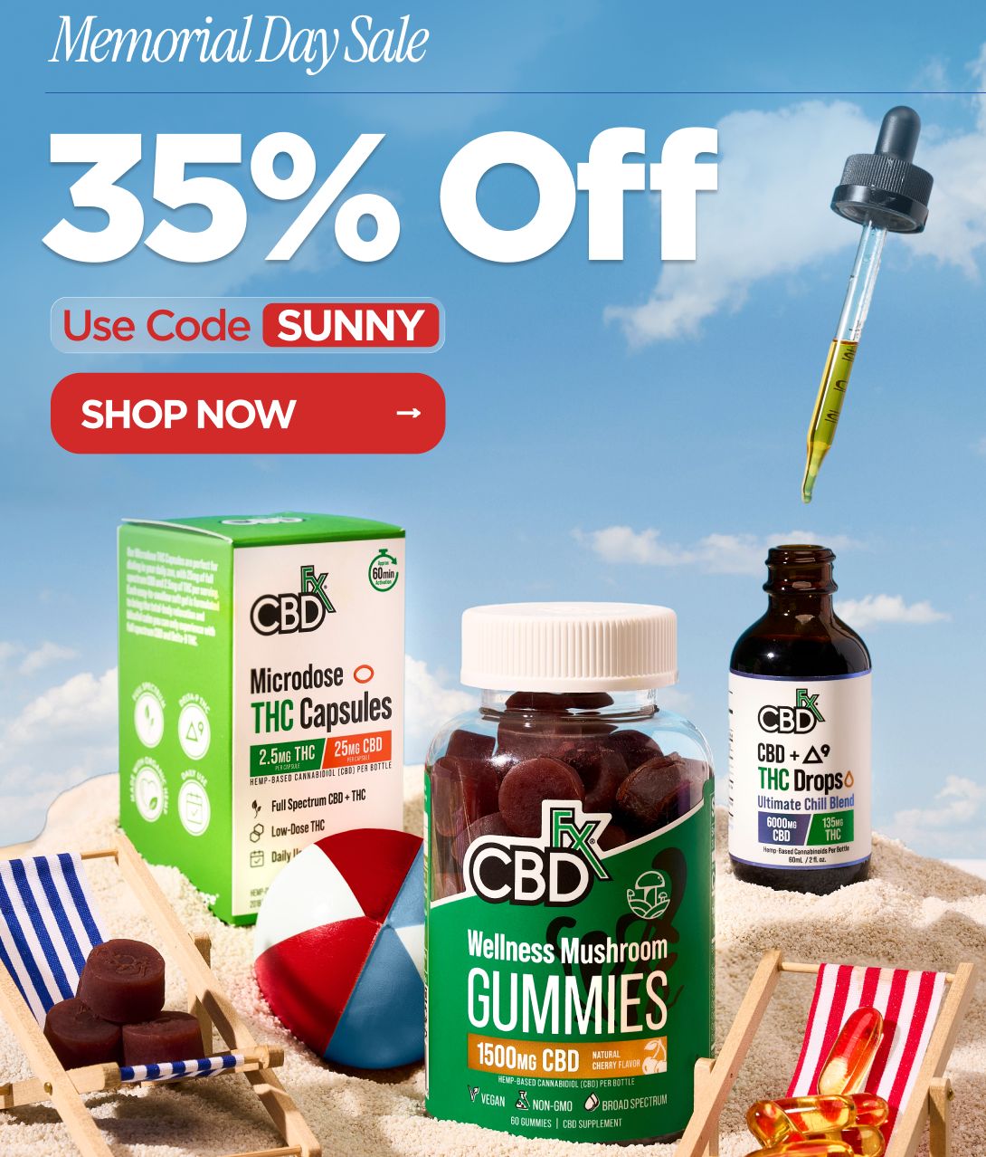 Memorial Day Sale 35% OFF  Use code SUNNY