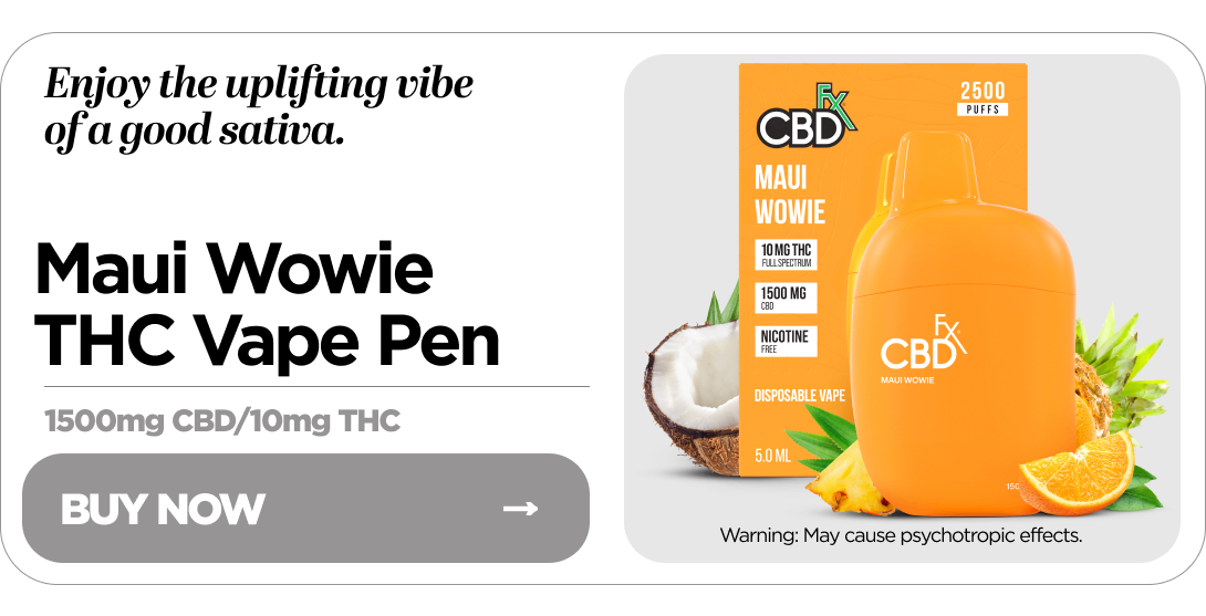 Delta-9 THC Vape Pen: Maui Wowie Sativa