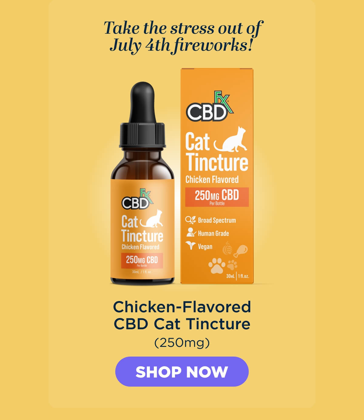 Chicken-Flavored CBD Cat Tincture