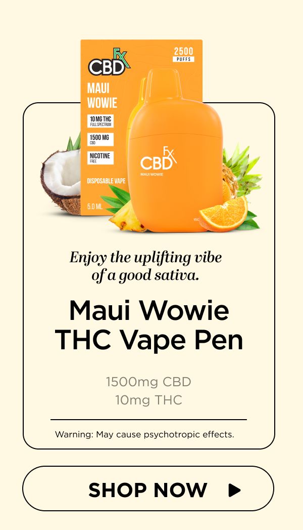 Delta-9 THC Vape Pen: Maui Wowie Sativa