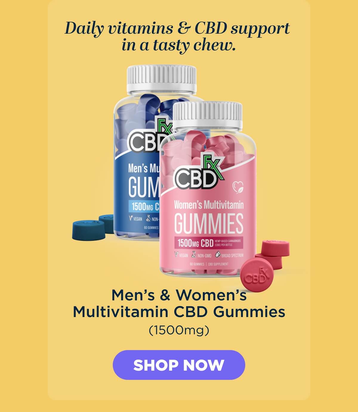 Men’s & Women’s Multivitamin CBD Gummies