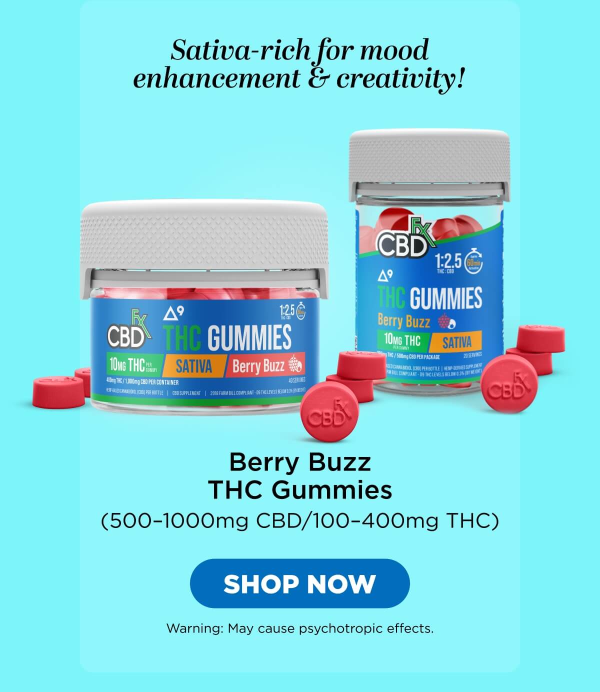 Berry Buzz THC Gummies
