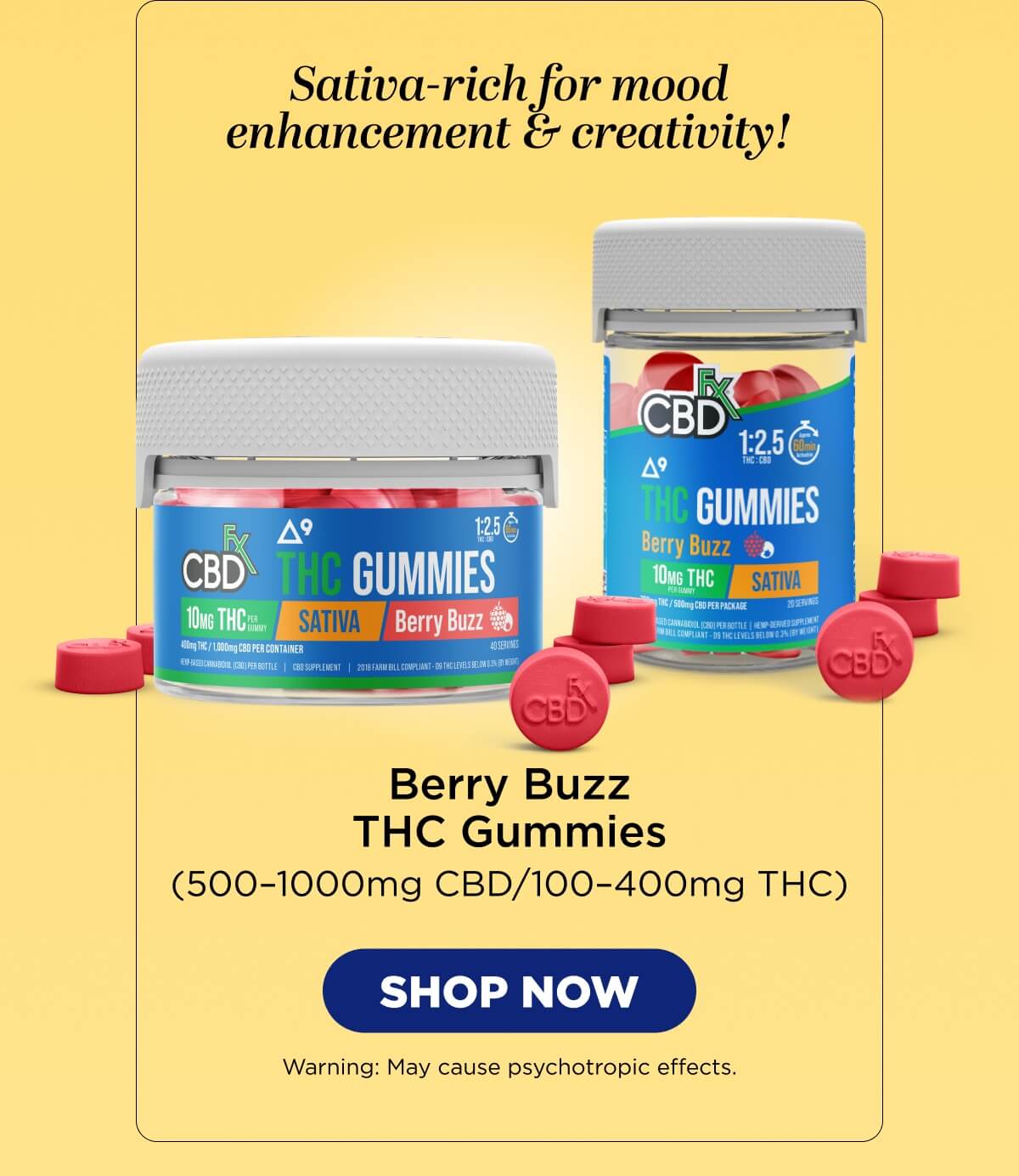 Berry Buzz THC Gummies