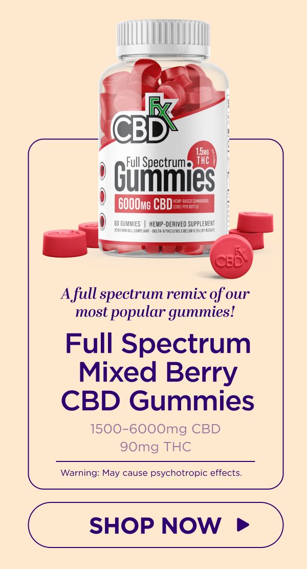 Full Spectrum Mixed Berry CBD Gummies