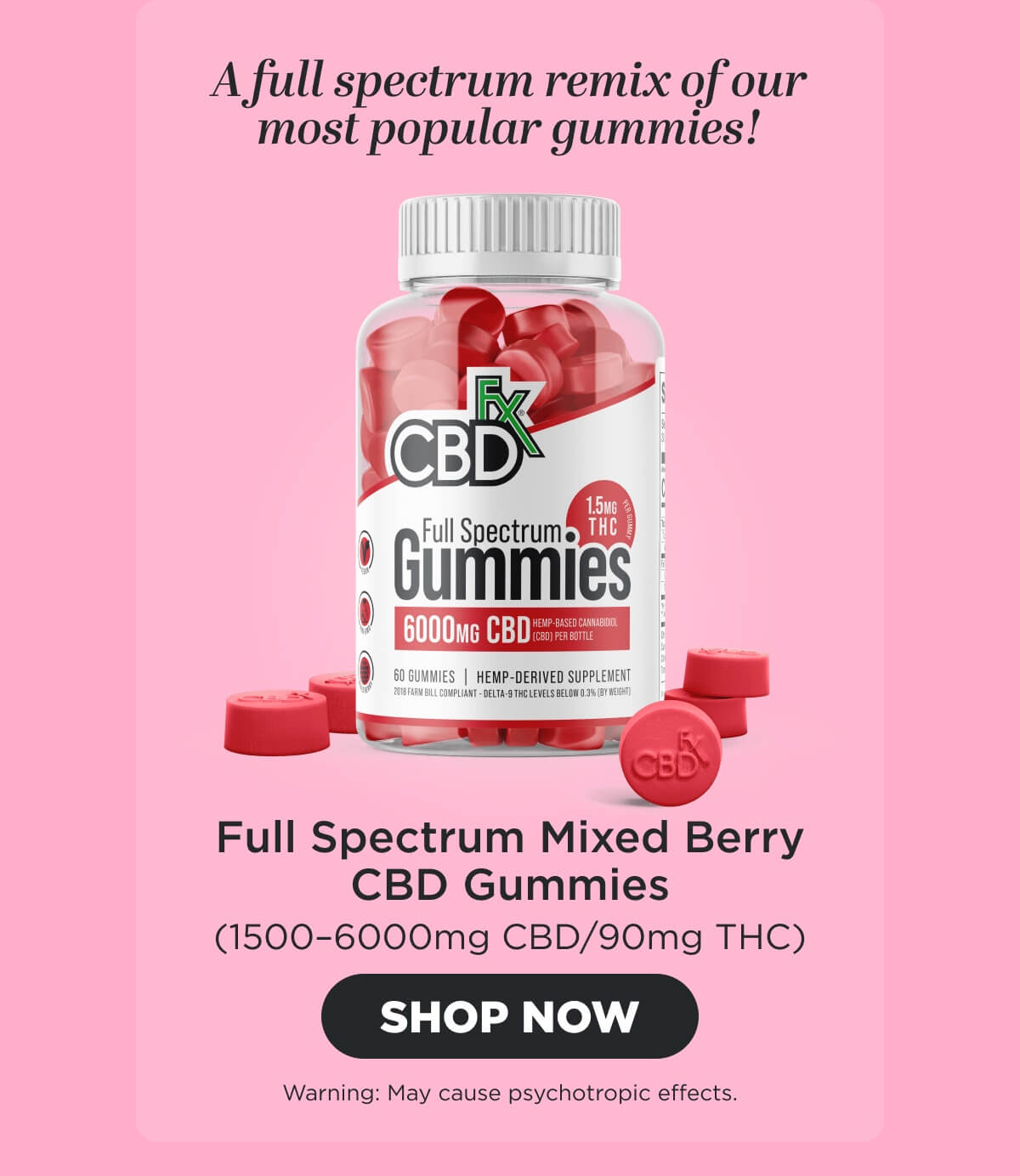 Full Spectrum Mixed Berry CBD Gummies