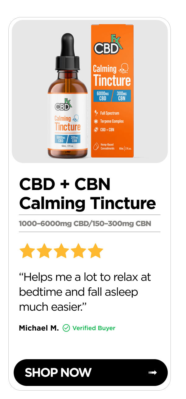 CBD + CBN Calming Tincture
