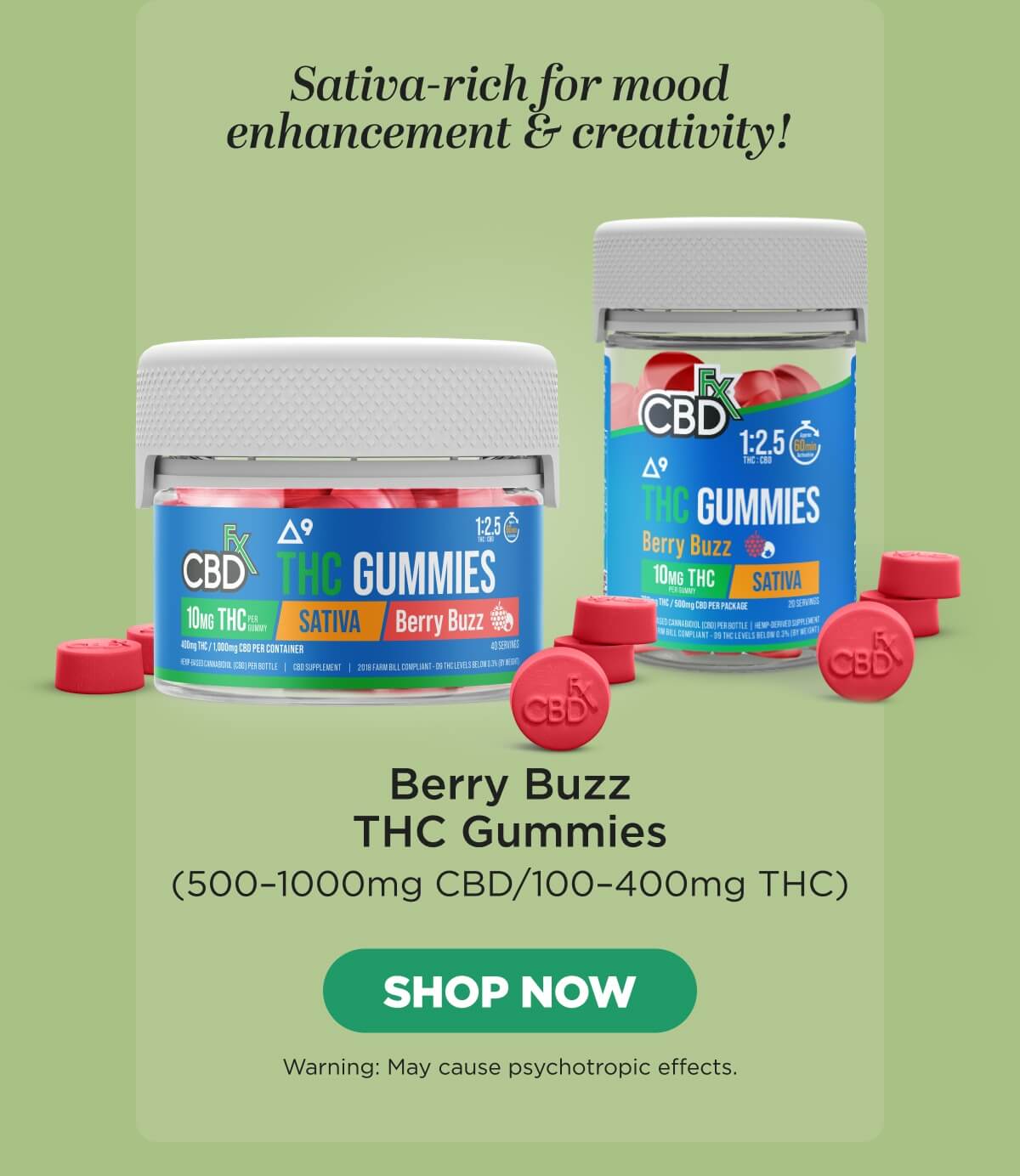 Berry Buzz THC Gummies