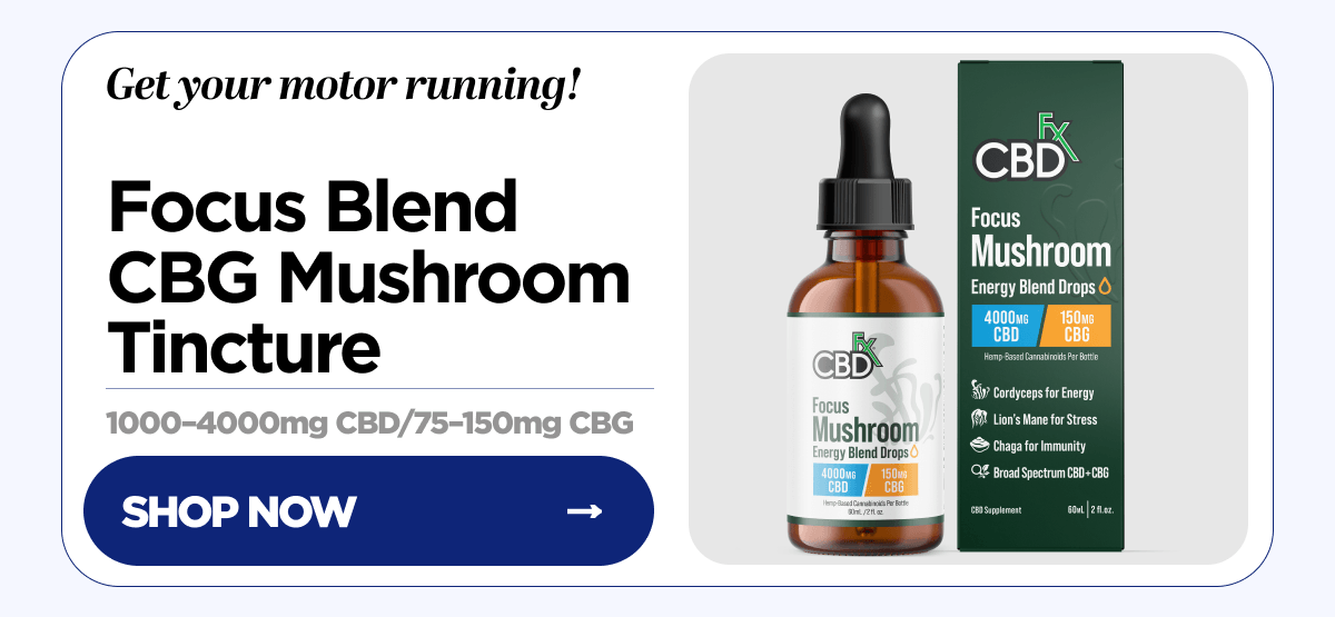 Focus Blend CBG Mushroom Tincture