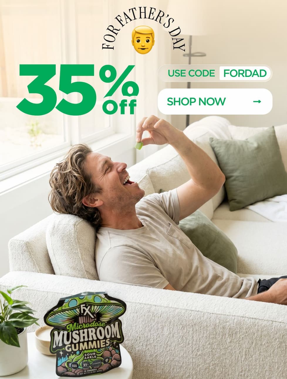 35% OFF for Father’s Day Use code FORDAD
