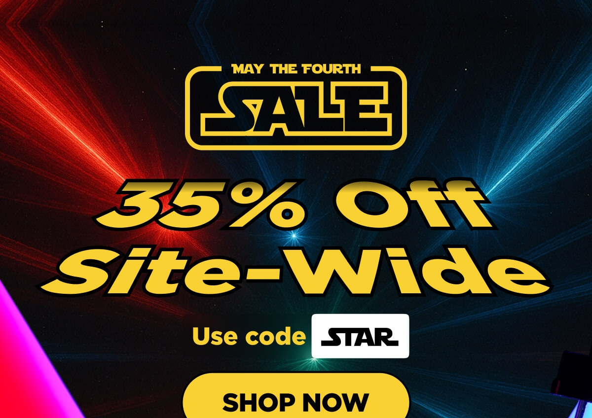 May the Fourth Sale: 35% OFF Site-wide! Use code STAR