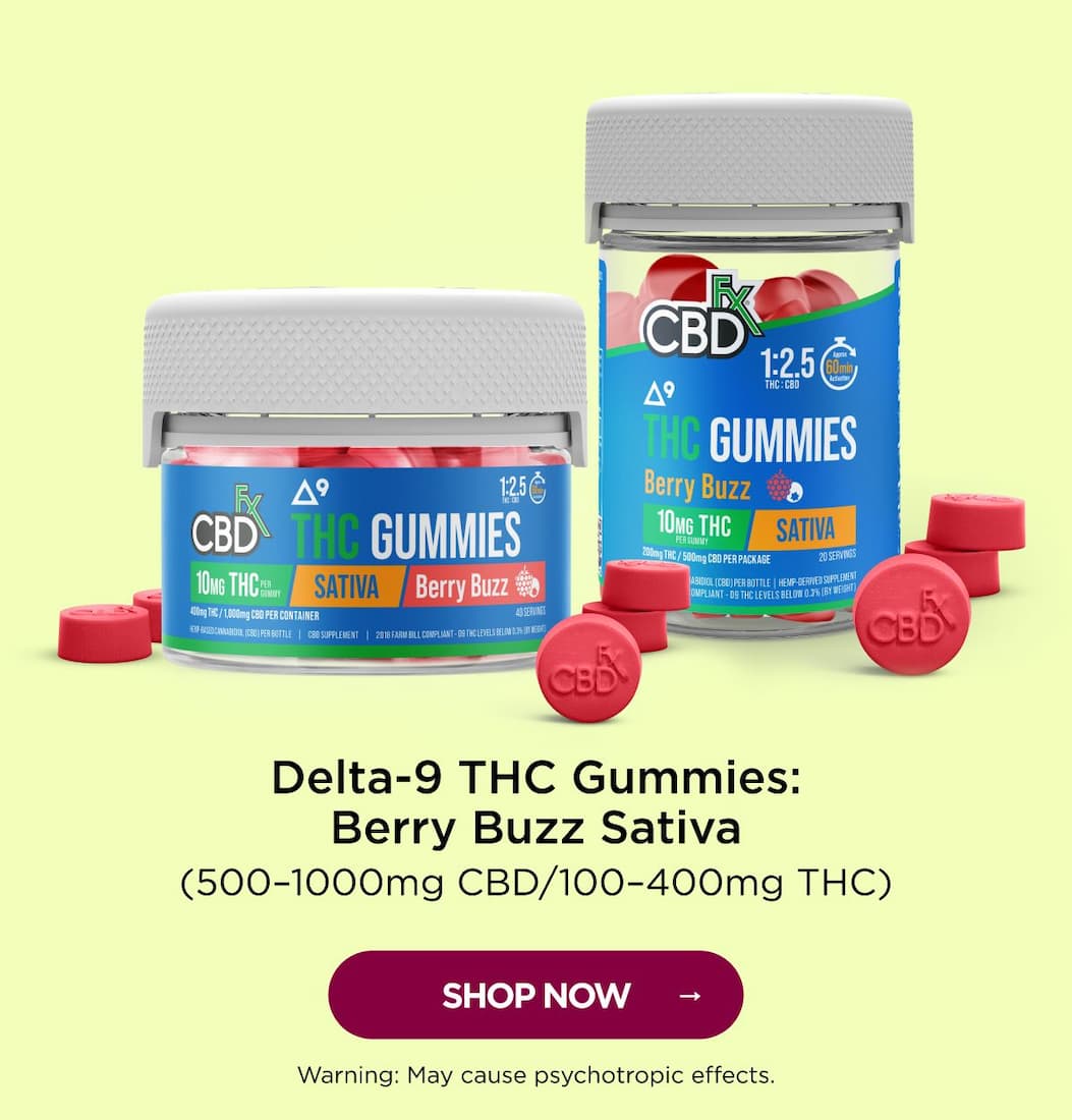 Delta-9 THC Gummies: Berry Buzz Sativa