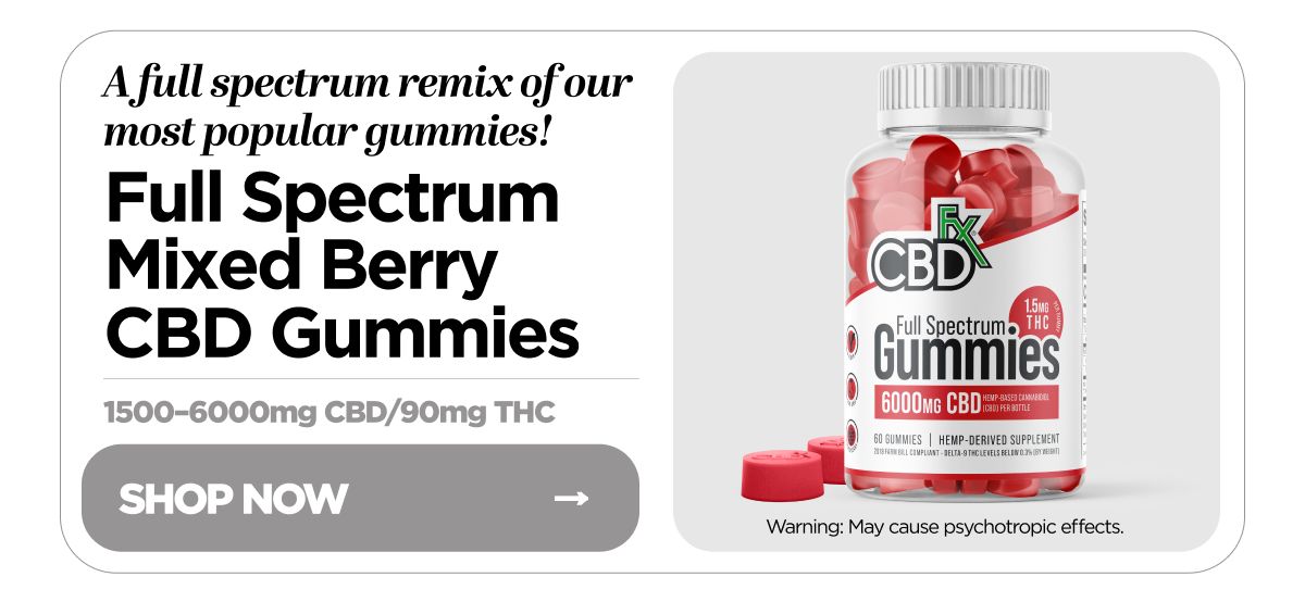 Full Spectrum Mixed Berry CBD Gummies