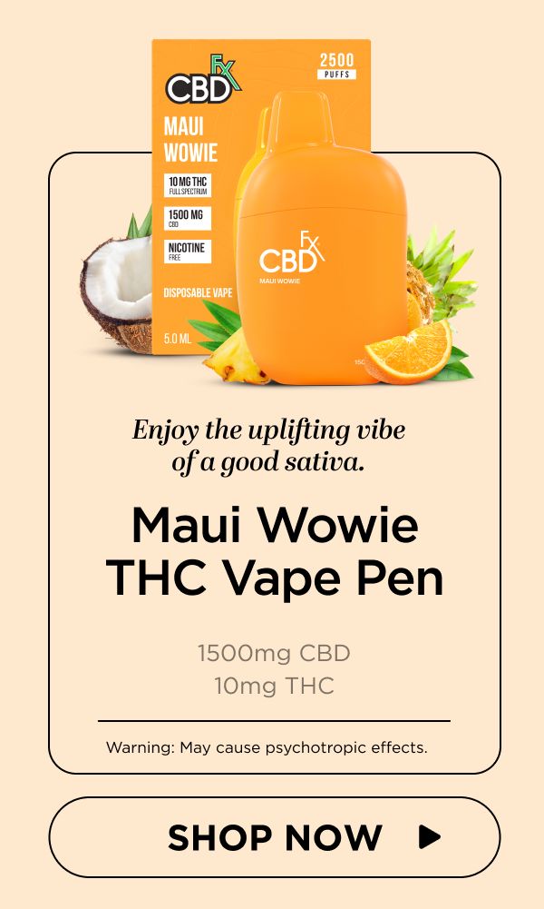 Delta-9 THC Vape Pen: Maui Wowie Sativa