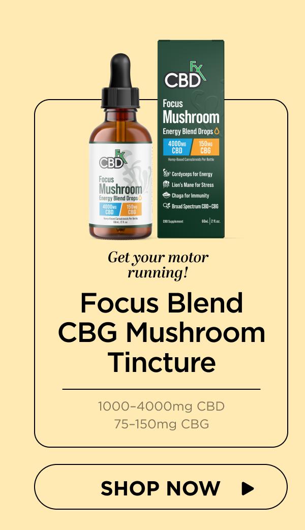Focus Blend CBG Mushroom Tincture